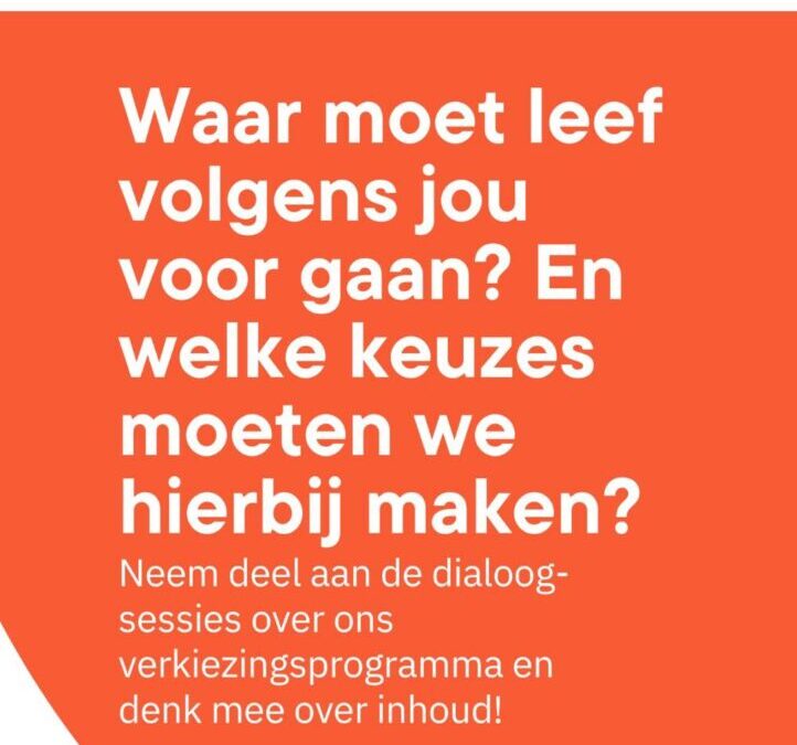 Dialoogsessies, praat mee!